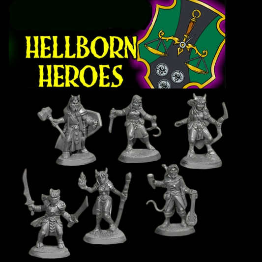 Hellborn Heroes Reaper Miniatures RPG characters