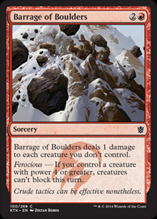 Barrage of Boulders #100 MTG Kha...