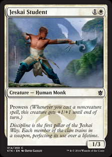 Jeskai Student #014 MTG Khans Of...