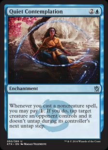 Quiet Contemplation #050 MTG Khans Of Tarkir Single