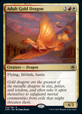 Adult Gold Dragon #216 | Adventu...