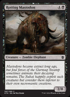 Rotting Mastodon #087 MTG Khans ...