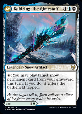 Jorn, God of Winter // Kaldring, the Rimestaff #179 KHM Single Card Back