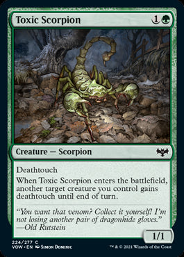 Toxic Scorpion #224 MTG Crimson Vow Single