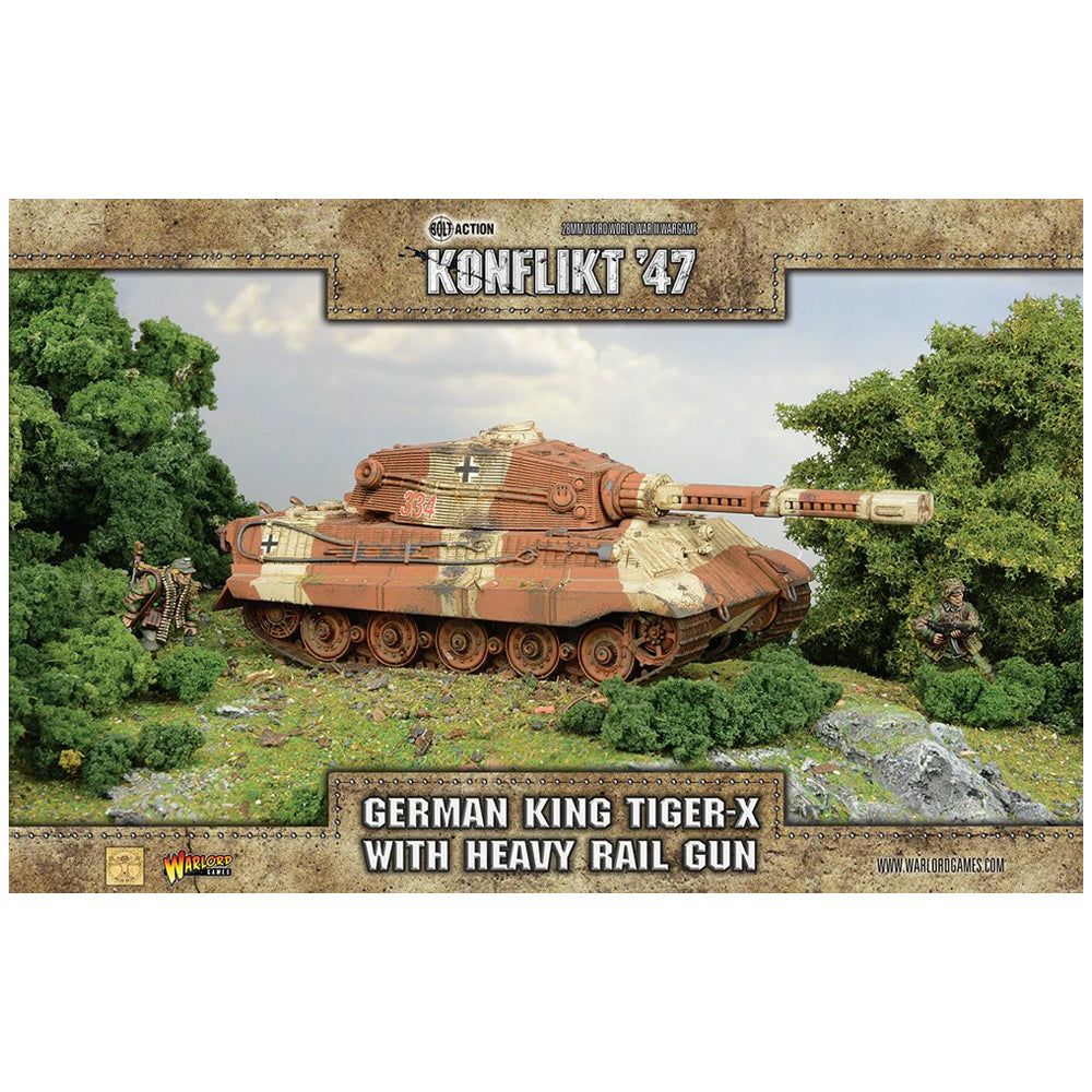 German King Tiger-X With Heavy Rail Gun - Konflikt '47