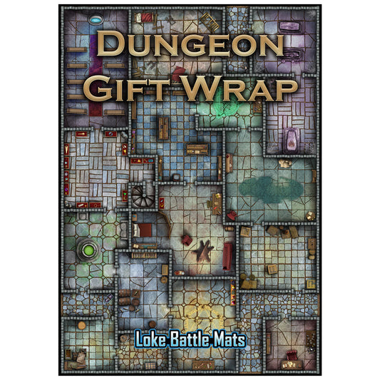 Dungeon Gift Wrap Battlemap Wrapping Paper