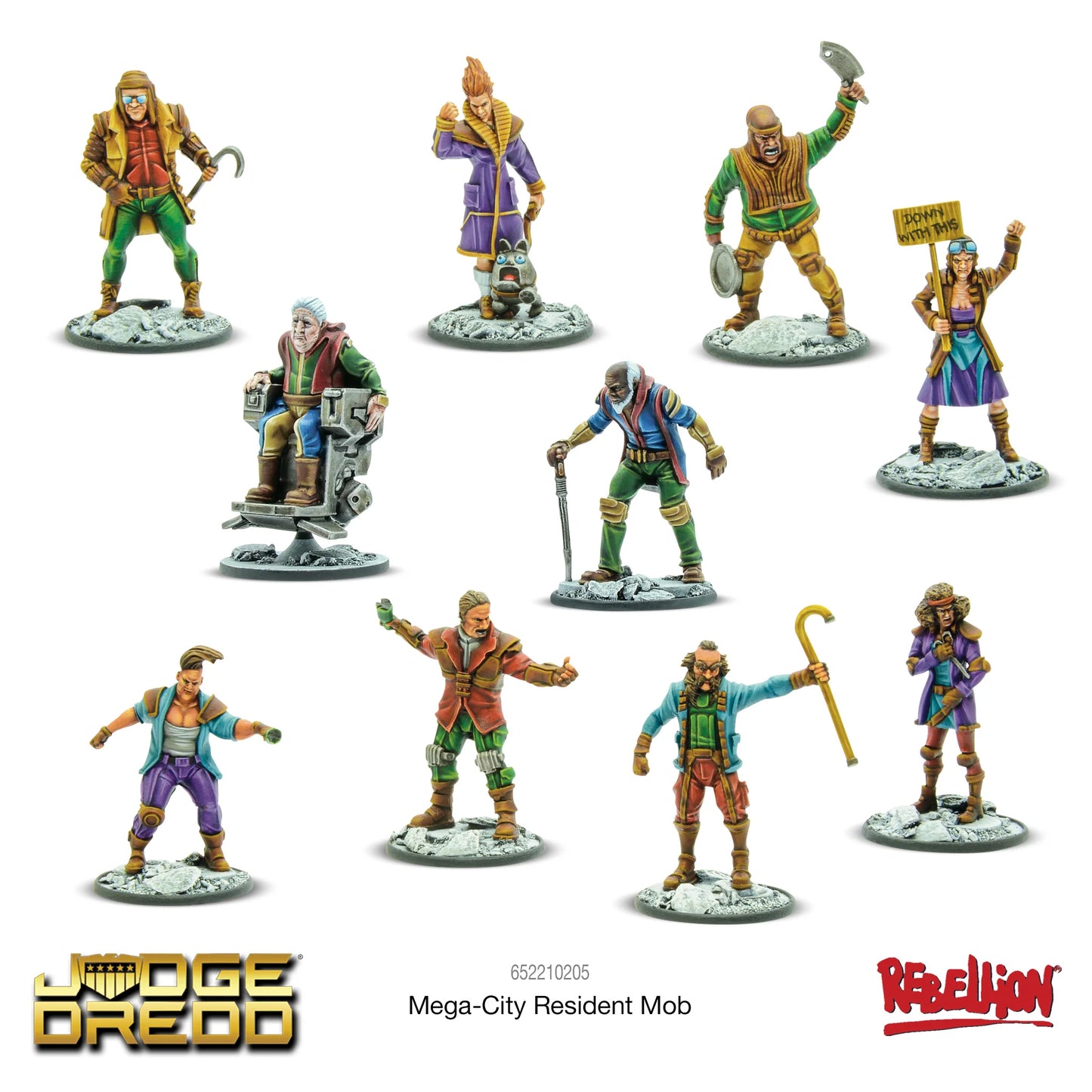 Mega-City REsidents Mob Wargaming Miniatures