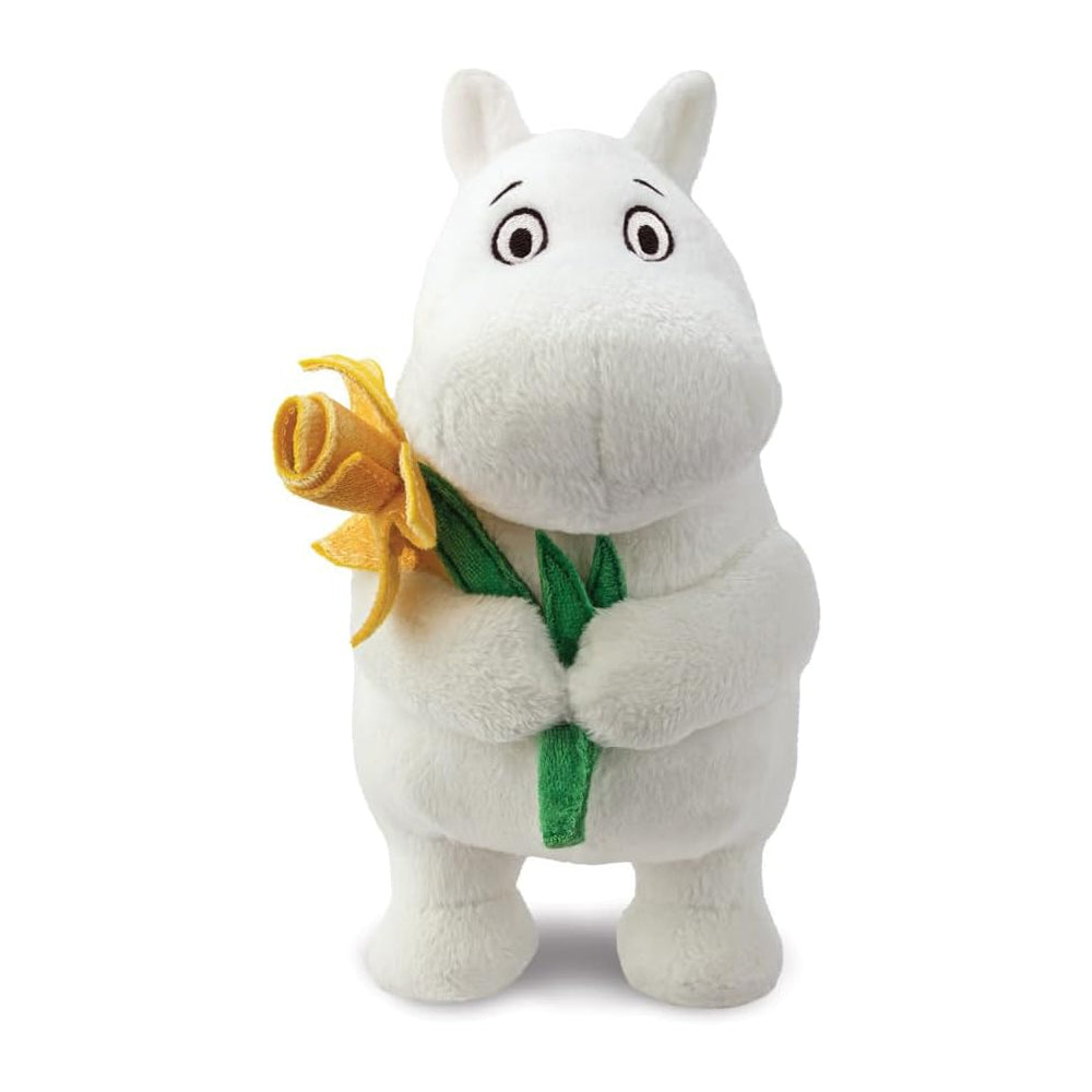 Standing Moomin Plush With Daffodil 6.5"