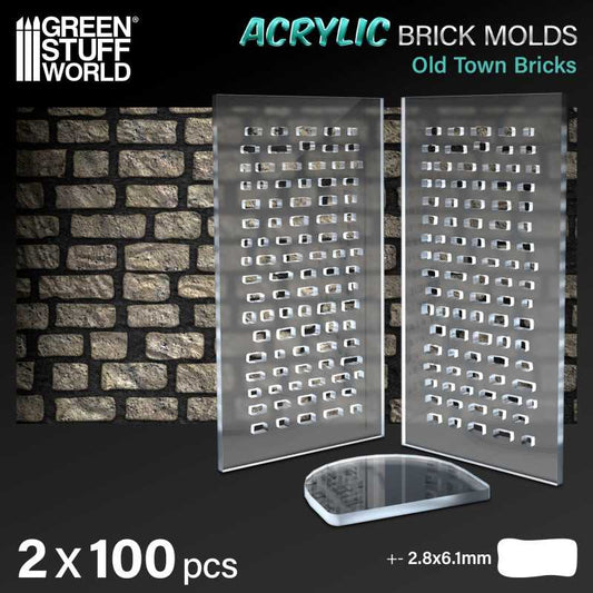 Acrylic Old Town Brick Mould - Green Stuff World