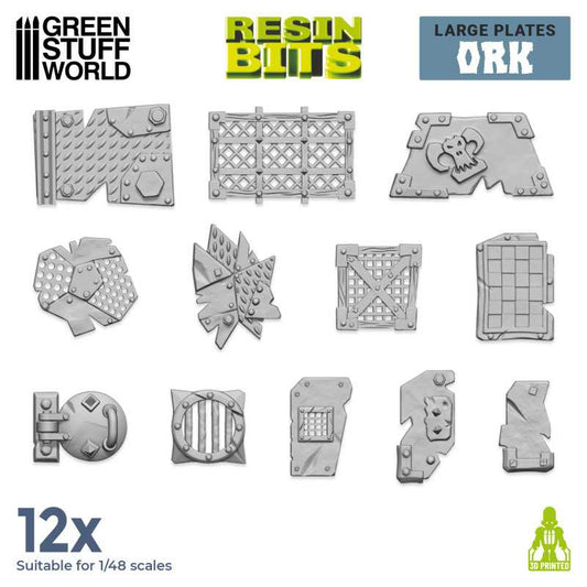 Large Orc Plate Components - Gre...