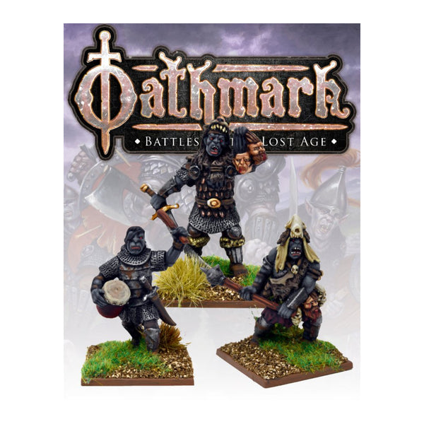 Oathmark Orc King, Wizard & Drummer Set II