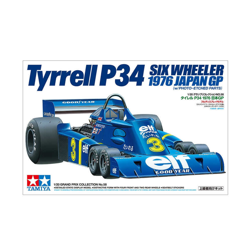 Tyrrell P34 Six Wheeler 1/20 Scale Race Car Model