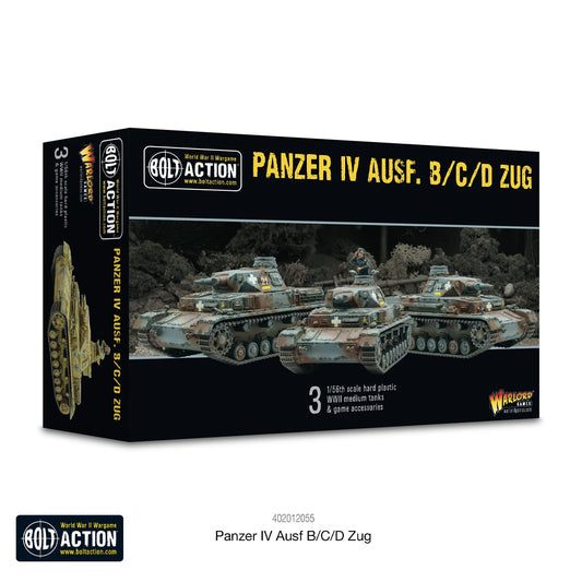 Bolt Action Panzer IV Trio - B/C...