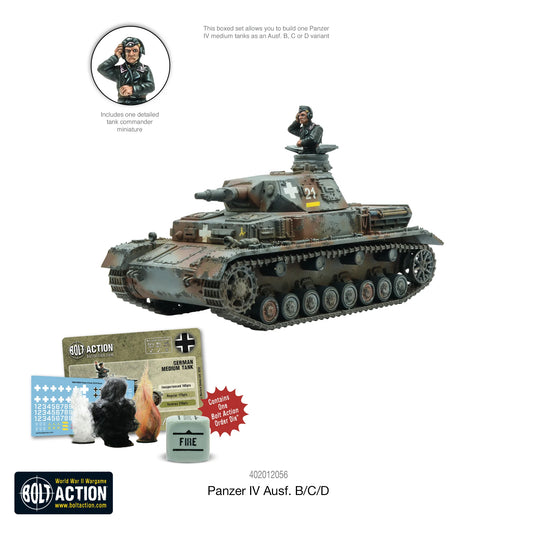 Bolt Action Panzer IV B/C/D Tank