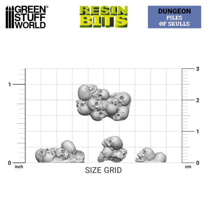 Resin Skulls Basing Components