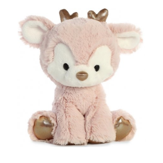 Pink Reindeer plushie, a super c...