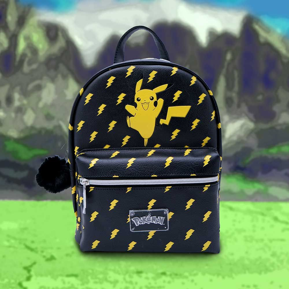 Pokemon Pikachu Lightning Backpack a fantastic gift for any Pokémon fan. Unleash the power of Pikachu with this awesome accessory, featuring a striking design, adjustable shoulder straps and zippable front pouch this Pikachu backpack is a great fusion of fashion and function