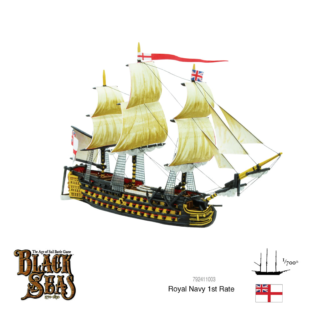 Royal Navy 1st Rate Black Seas Miniature