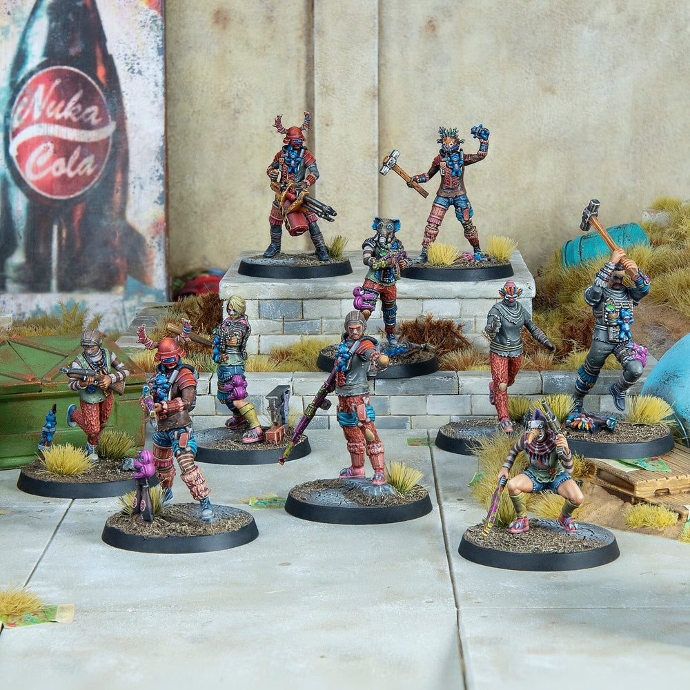 Raiders The Pack Fallout Miniatures Painted Example