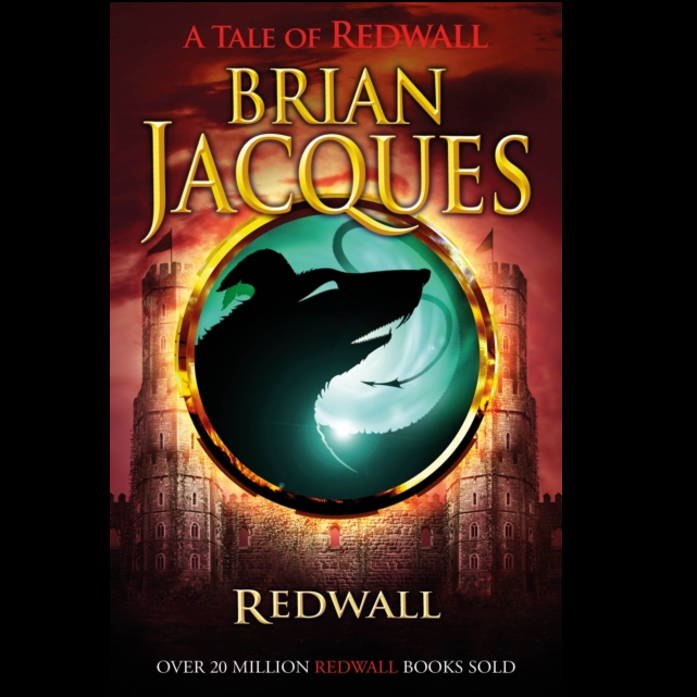 Redwall by Brian Jacques a paperback fantasy novel. Redwall is the first book in the series and for ages 9+. Redwall Abbey, tranquil home to a community of peace-loving mice, is threatened by the evil, one-eyed rat warlord Cluny the Scourge and his battle-hardened horde of predators. Cluny is certain that Redwall will fall easily to his fearsome army but he hasn't bargained for the courage and strength of the Redwall mice and their loyal woodland friends