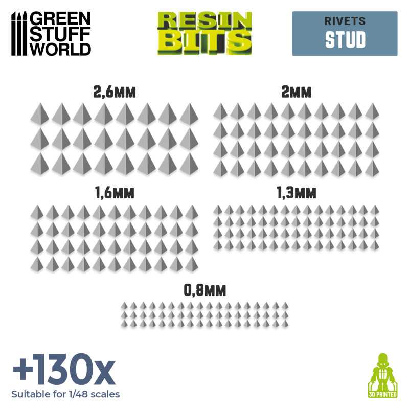 Resin Stud Rivet Components - Green Stuff World