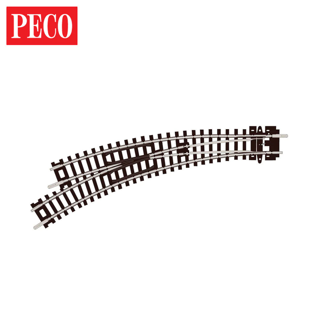 PECO - Left Hand Curved Turnout - ST-45- N Gauge