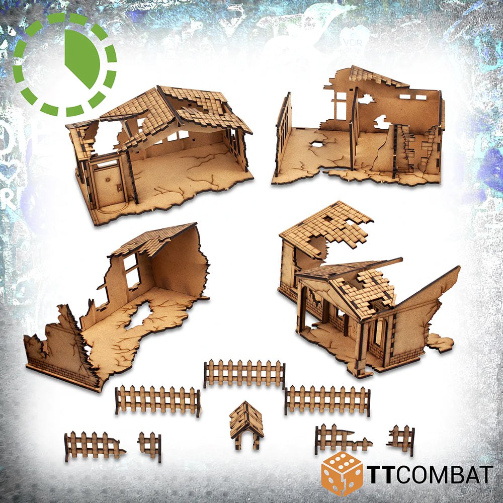 Tabletop Scenics Ramchackle Cul De Sac - MDF Wargaming Terrain