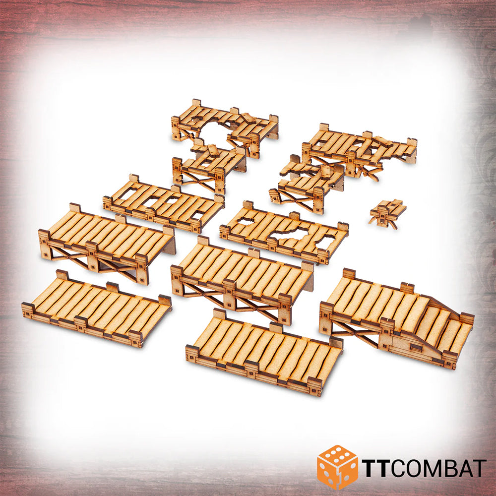 Tabletop Scenics Jetties - MDF Wargaming Terrain