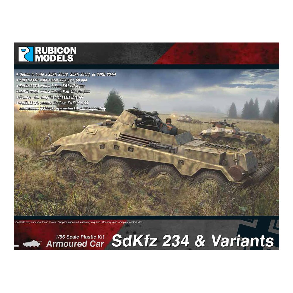 German SdKfz 234 & Variants (Rubicon 1/56 Kit)