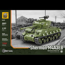 A Build Army Sherman M4A3E8 WW2 American medium tank