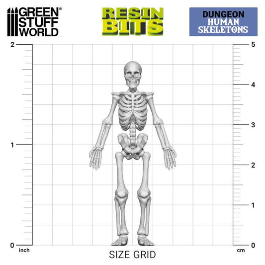 Resin Skeleton Miniature Components