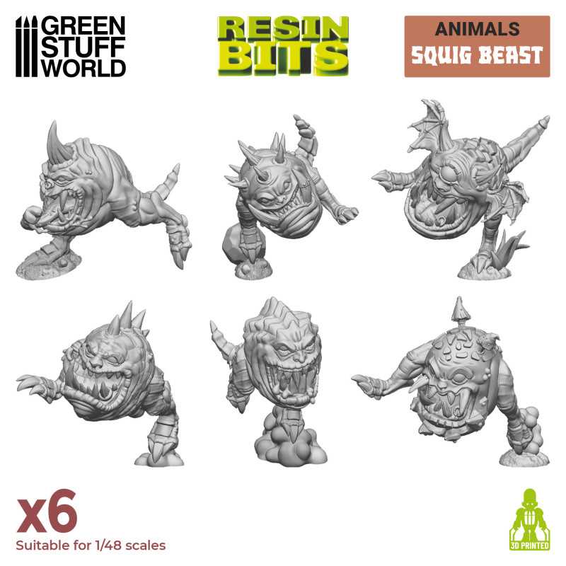 3D Printed Squig Beasts - Green Stuff World