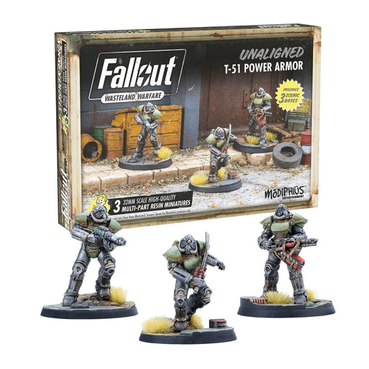 Unaligned T-51 Power Armour - Fallout Wasteland Warfare