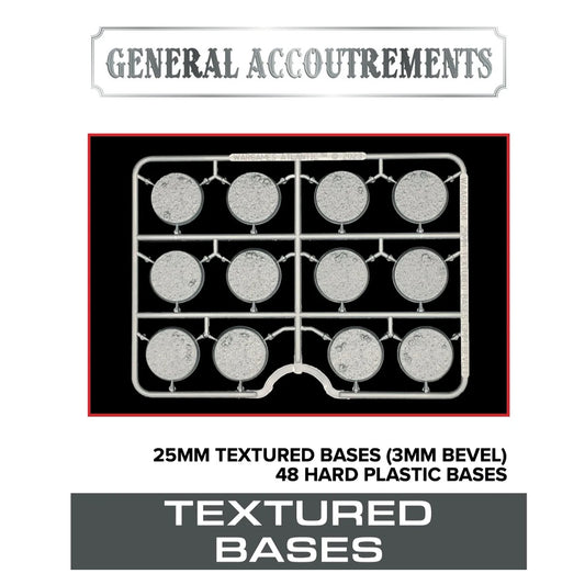 Wargaming Textured 25mm Bases - General Accoutrements