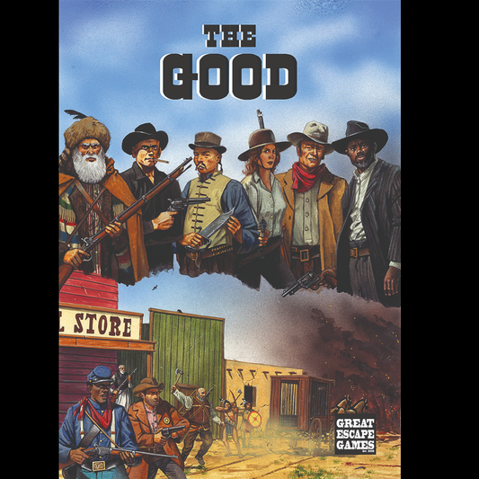 The Good is a 40 page sourcebook with all the information you need to bring 13 new factions to the streets of Dead Man's Hand skirmish game with 12 new scenes in four new acts