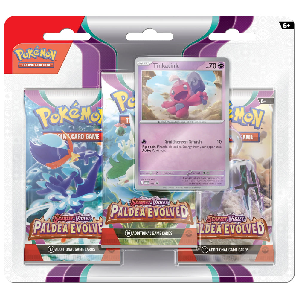 Pokémon TCG Paldea Evolved Tinkatink Trio Pack