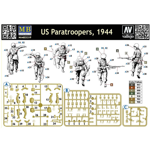 Masterbox US Paratroopers 1944 M...