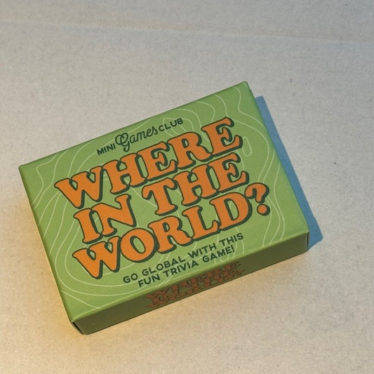 Where In The World green matchbo...