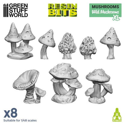 3D Printed XL Wild Mushrooms - Green Stuff World