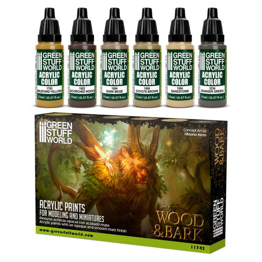 Wood & Bark Acrylic Paint Se...