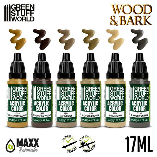 Wood & Bark Acrylic Paint Se...