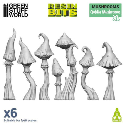 3D Printed XL Goblin Mushrooms - Green Stuff World