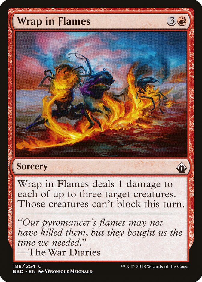 Wrap in Flames Battlebond #188 | Magic! The Gathering Single