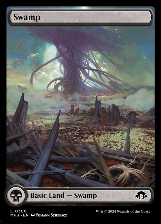 Basic Swamp Full Art MTG Single ...