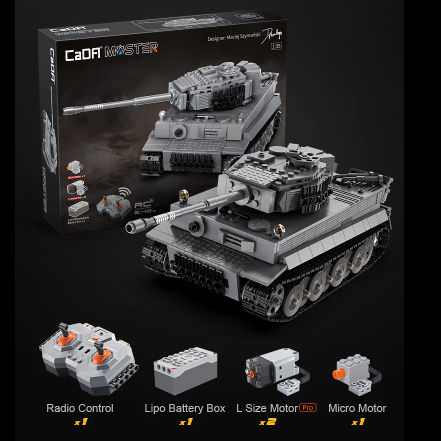 Cada Bricks Tiger Tank  RC 1:35 ...