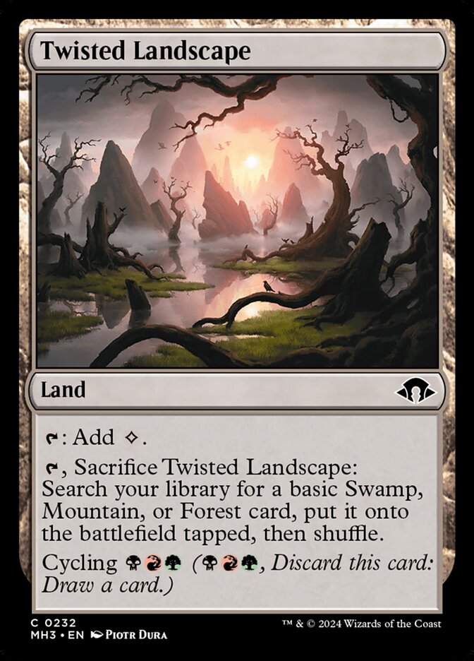 Twisted Landscape MTG Single | MH3 #232