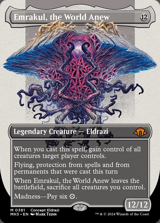 Emrakul, the World Anew Borderless Concept MTG Single | MH3 #381