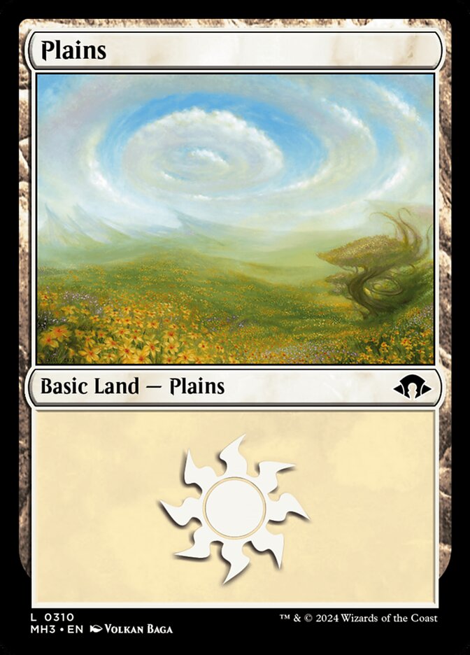 Plains V.1 Basic Land MTG Single | MH3 #310