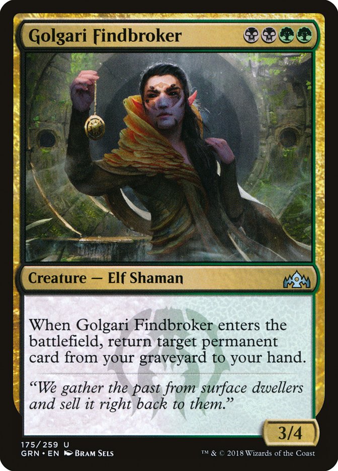 Golgari Findbroker MTG Singles | Guilds of Ravnica #175