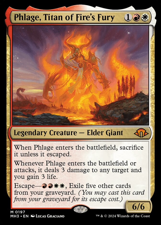 Phlage, Titan of Fire's Fury MTG Single | MH3 #197